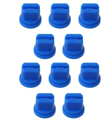 UTTASU 10 boquillas de pulverización, boquilla de ventilador, boquilla atomizadora para mochila o pulverizador de pluma para agricultura, silvicultura, azul