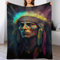 Indianer Decke Kuscheldecken Couchdecke, Übergroße Warme Super Weiche Decke, Schlafdecke Tagesdecke Flauschige Decke （100×130cm）