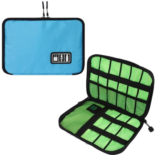 Zercart Cable Charger Organiser Travel Essentials Electronics Accessories Organizer Bag, Multifunctional Electronic Bag Cable Organiser Waterproof Cable Bag for Cable, Cord, Charger, Earphone Wire