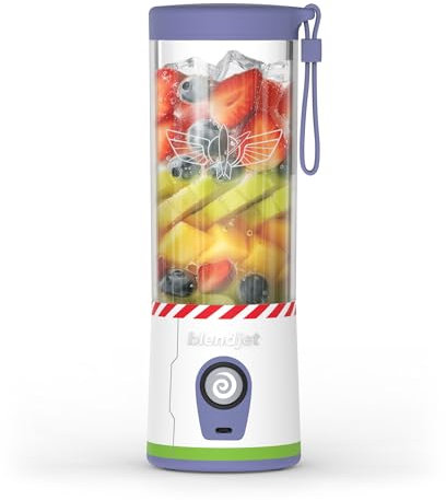 BlendJet Portable Blender for Smoothies & Shakes - 16oz BlendJet Cordless Personal & Small Blender, USB-C Rechargeable & Self Cleaning - Quiet Mini Travel Blender with Stainless Steel Blade (Buzz)