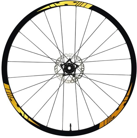 DualColorStampe Aufkleber für Fahrradfelgen, 26 Zoll – 27,5 Zoll – 28 – 29 Zoll (Gold, 28 – 29 Zoll)