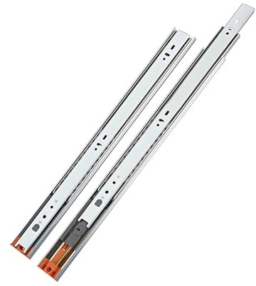 LOOTICH Kugelführung Vollauszug Schubkastenführungen 500 mm con Integrierte Selbsteinzug Schubladenschiene Dämpfung Teleskopschiene Kugelauszug Auszugsführungen Stahl Verzinkt (1 Paar)