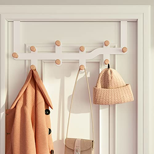 Porte-manteau mural robuste pour vêtements, manteaux, chapeaux, ceintures et serviettes, pour un rangement maximal