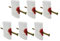 TOYANDONA 6 Stück Neuheit Nagel Durch Finger Streich Trick Witz Requisiten Für Aprilscherz Halloween Party Parodie Spielzeug Nagel Durch Finger Trick Prop Party Gruseliger