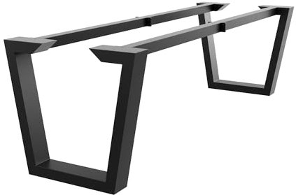 MetaloPro Atria Epox Extreme Tischgestell – V-förmige Stahlbeine, Pulverbeschichtet, Modernes Industrielles Design – 280x80x72 cm