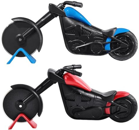 2 Stück Pizzaschneider Im Motorrad-Stil, Kreative Pizzaschneider, Pizzawerkzeuge, Pizzaschneider, Küchenwerkzeuge