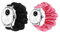 Lamshaw Bracelet Compatible avec Wit-hings Smartwatch,en Tissu Imprimé Élastique Bracelet de Montre du Wit-hings Scanwatch 18mm/20mm Smartwatch (2packs-noir+rose, 18mm)