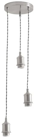 ValueLights | Shaw Cluster Drop 3 Way Brushed Chrome Adjustable Pendant Ceiling Light | Ceiling Lights, Home Décor & Improvement Essential
