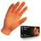 Guanti in Nitrile Go-Grip Arancioni finitura diamantata 50 Pz. Ultra Resistenti | Taglia S