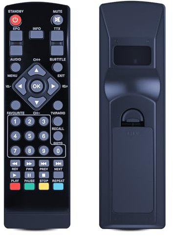 TCNOUMT Neue Ersatzfernbedienung Kompatibel mit TechniSat HD-S 261 DVB-S2 HD-S221 S210/ HD-S222 kompakter digital HD Satelliten Receiver 2534810000100