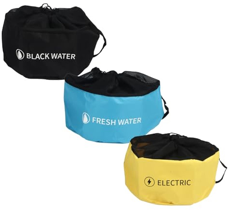 EIMSOAH RV-Utility-Tasche, Farbenfrohe, Multifunktionale RV-Zubehörtasche für Abwasserschläuche, Frischwasserschläuche, Elektrokabel (3-stöckig)