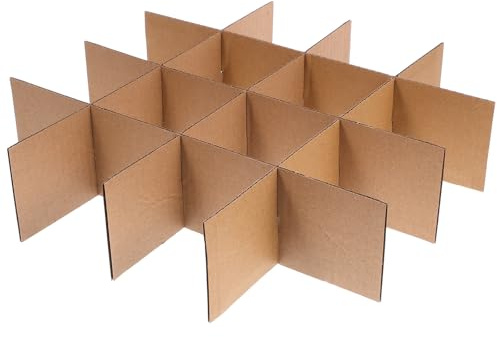GAROZATION Cardboard Boxes Divider Glass Dish Cardboard Divider 35x20x5inch Safe and Protective for Moving Boxes Glass Plate and Transportation