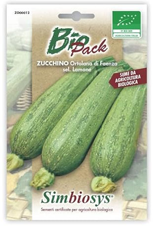 SEMENTI BIOLOGICHE PER ORTAGGI IN BUSTINA AD USO AMATORIALE (ZUCCHINO DI FAENZA)