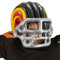 Sporthelm aufblasbar Footballhelm Sport Kopfschutz Footballer Helmet Kostüm Accessoire Sportler Aufblasbarer American Football Helm