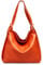 Caspar 2in1 Große Leder Rucksack Schultertasche XL Elegante Damen Handtasche - PREMIUM LINE - Modell No.786 - Made in Italy, Farbe:rost (orange), Accessoires:One Size