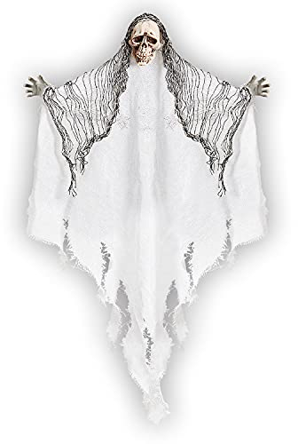 W WIDMANN MILANO Party Fashion 10035 - Sensenmann, 61 cm, Dekoration, Hängedekoration, Gespenst, Geist, gruselig, Horror, Halloween, Mottoparty