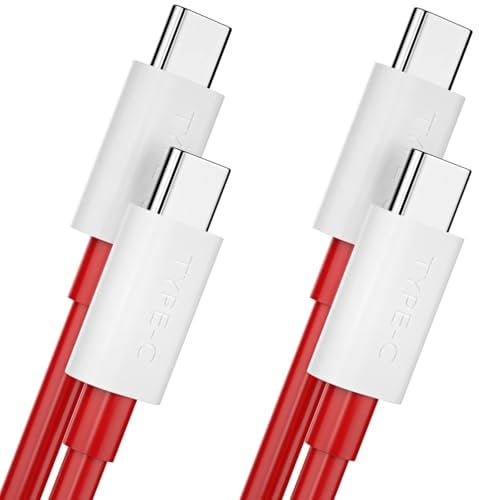 USB C to USB C Cable 2 Pack 2m Warp Charge 65W Charging Cable PD Fast Quick Charger Cord for iPhone 16 Pro Max 16e 15 Plus for OnePlus 10T 9 8 for Samsung S25 S24 S23 S22 S21 for iPad 10 11 A16 Pixel