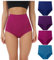 wirarpa Unterhosen Damen Baumwolle Unterwäsche Super Hohe Taille Frauen Slips Mehrpacka5 4er Pack Größe S