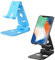 LMOGWL 2 pièces Support de téléphone Portable Pliable, Angle réglable Support de téléphone Portable de Bureau pour Apple/Samsung/et Autres Smartphones Support Universel (4-9,7 Pouces)