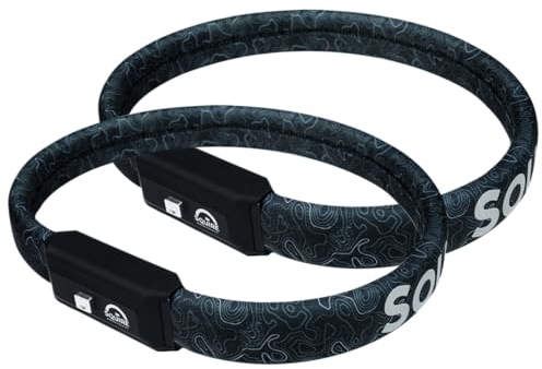 Squire Bike Locks STRAPLOK™ 35/850T Twin Pack: Tough and Lightweight Wearable Bike Locks with 35mm High Tensile Steel Core, 850mm Length, 4 Keyed Alike Keys Included