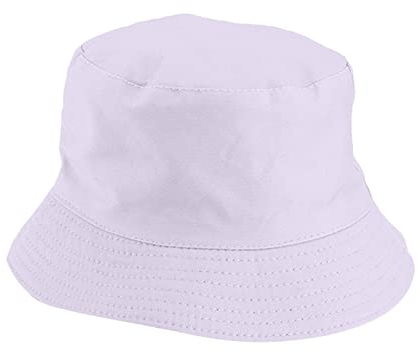Mützen & Caps Für Herren Damen Unisex Double Side Wear Reversible Bucket Hat Trendy Cotton Twill Canvas Sun Fishing Hat Fashion Cap Badekappe Mädchen (White, One Size)