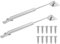 2Pcs 100N Gas Strut, Slow Down Lift Stay Support, Hinge Spring for Heavy lid Gas Hinges, Soft Close Gas Pressure Spring Lift Support for Pull Up Cupboards Box Bar Kitchen Cabinet