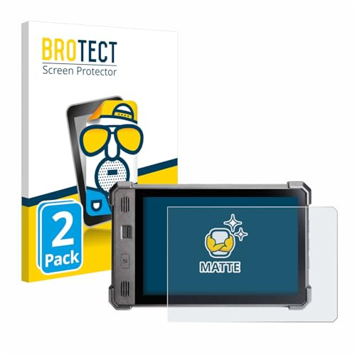 BROTECT Schutzfolie für Trimble TD540 | 2 Stück Entspiegelnder Displayschutz Made in Germany Matte Displayschutz-Folie Anti-Reflex Anti-Fingerprint Einfache Montage