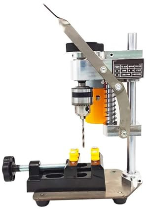 Mini taladro de columna, Mini Taladro De Banco De Escritorio En Miniatura Pequeño, Herramienta De Reparación De Relojes De Precisión DIY, Máquina Perforadora De Escritorio DC For El Hogar para bricola