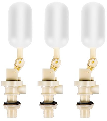 Asyduey 3 Pack Flotteur Valve pour Abreuvoir Automatique Bol Cheval Bovins ChèVre Mouton Porc Chien Chien Auge d'eau Fournitures Agricoles
