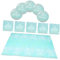 GLEAVI 41pièces Vaisselle De Fête Anniversaire Pailletée Assiettes Serviettes Et Tablecloth pour Fête Anniversaire De Et Femmes