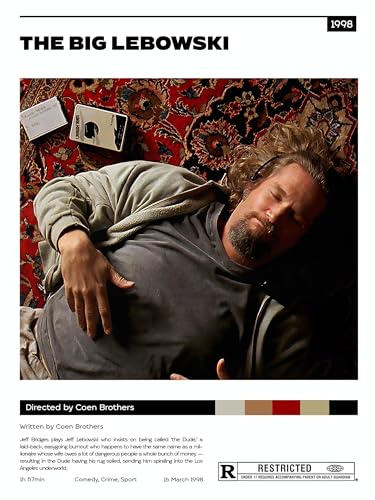 Postercinema The Big Lebowski - Minimalist Poster cm. 30x40