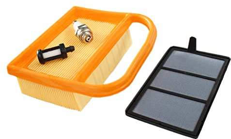 HURI Luftfilter Satz und Benzinfilter Zündkerze für Stihl TS 410, TS 420 Trennschleifer Ersetzt 4238-140-4401