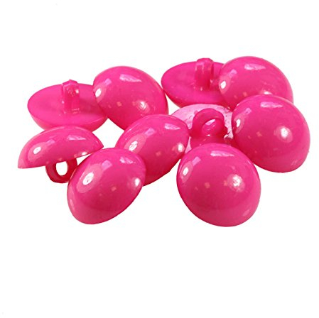 10 x Kinderknopf Ösenknopf 1-Loch, rund, 15 mm, freie Farbwahl oder Farbmix