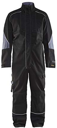 Blaklader 60611516 ANTI-FLAMMEN-OVERALL, Schwarz/ Grau, grootte C56