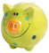 JYPHM Sparschwein aus Keramik für Kinder, Jungen und Mädchen einzigartiges Geschenk Kinderzimmer Dekoration Andenken Porzellan-Sparschwein hellgrün 12x12x10cm(5x5x4inch)