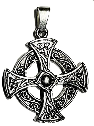 Spirit of Avalon ANHÄNGER Kelten Kreuz Symbol, Zeichen, Lebenskreuz, mit Kette, Edelstahl - Yoga Esoterik Spiritualität Astrologie Meditation Energie