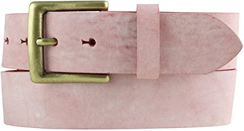 BELTINGER Gürtel mit altmessing Gürtelschnalle aus weichem Vollrindleder 4 cm | Jeans-Gürtel 40mm | Ledergürtel Vintage-Look