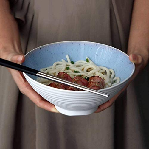 WJHCDDA Bol Grande Soupe Ramen Nodle Bol à Fruits Salade de cuadie Bol à Manger Bols Serving Bols Four Micro-Ondes Coffre Creative Creative Céramique Vaisselle (Size : CFFGCOG)
