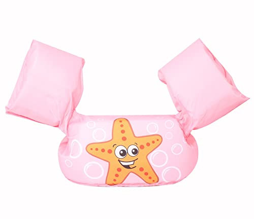 Schwimmtrainer Kinder 3-6 Jahre, Schwimmflügel Kinder 3-6 Jahre Mädchen/Junge, Schwimmhilfe Schwimmweste Mit Flügel Swimsafe Zum Schwimmen Lernen Universal Schaumstoffkern Schwimmring (Stern2)