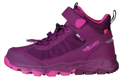 Trollkids Kids Tronfjell Hiker Mid 28, Plum/Fireberry