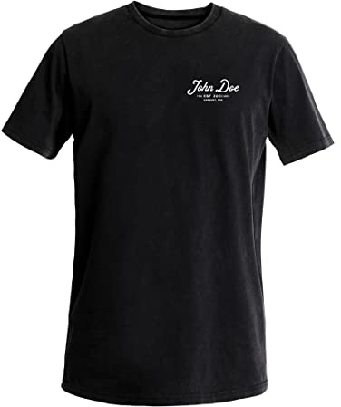 John Doe I Lifestyle T-Shirt JD Lettering I Schwarz I Größe S