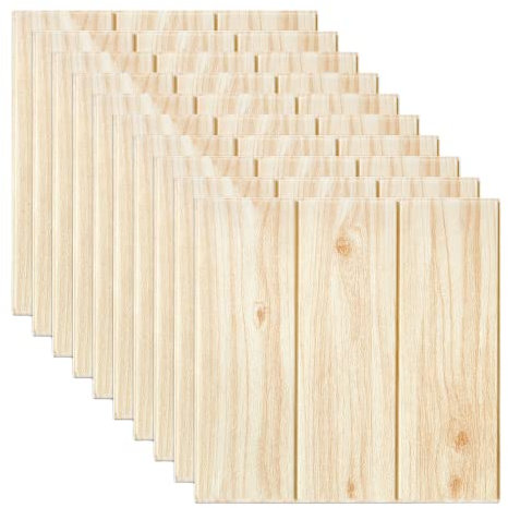 Lot de 10 papiers peints 3D en mousse 3D auto-adhésifs en forme de brique - Panneaux en céramique en relief pour chambre, maison, bureau 2 #