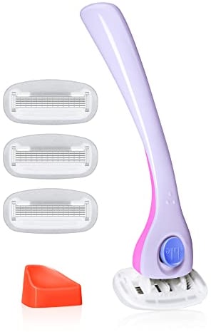 billie Kit de afeitado para mujer - Maquinilla de afeitar para mujer + 4 recambios de maquinilla de afeitar de 5 cuchillas + soporte magnético - DreamPop