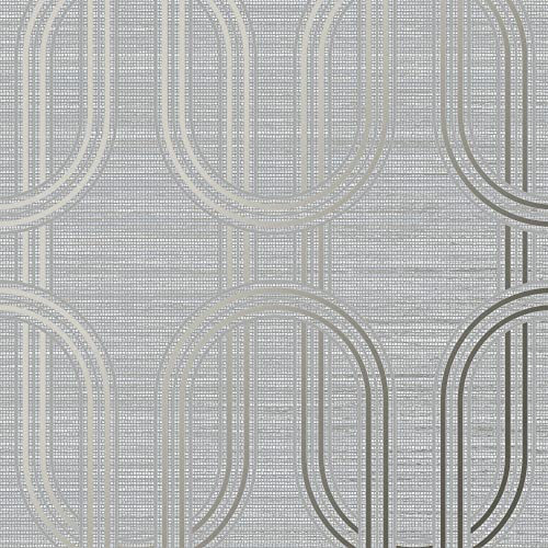 Boutique Moonstone Indulgent Geometric Wallpaper