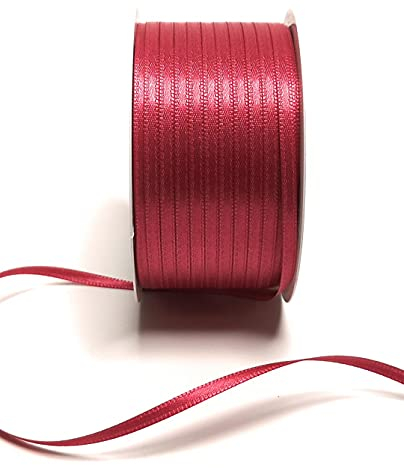 s.dekoda Satinband 50m x 3mm Pink Schleifenband Dekoband Satin