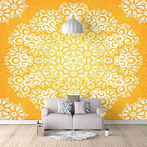 Carta Da Parati 3D Adesivi Murali Bellissimi Fiori Bianchi Sfondo Camera Da Letto Wall Sticker Decal Home Decor Art Murale Carta Da Parati Peel & Stick Rimovibile 350 (larghezza) x 256 (altezza) cm