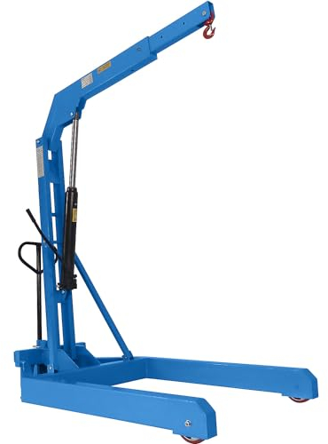 kaiserkraft | Werkstattkran BLUE | Tragfähigkeit 2000 kg | Fahrgestell parallel | Hydraulik doppelt wirkend