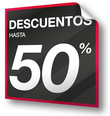 Olmedo Servicios Integrales Vinilos de Rebajas Personalizados Negro Cuadrado 40x40 cm - Vinilos para Cristales Black Friday - Vinilos Escaparate Rebajas - Vinilos de Ofertas, Outlet Liquidaciones