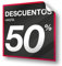 Olmedo Servicios Integrales Vinilos de Rebajas Personalizados Negro Cuadrado 40x40 cm - Vinilos para Cristales Black Friday - Vinilos Escaparate Rebajas - Vinilos de Ofertas, Outlet Liquidaciones