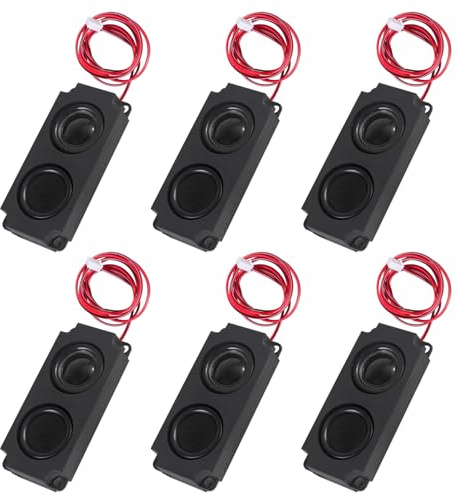 D-FLIFE 6pcs Speaker 5 Watt 8 Ohm Double Cavity Mini Speaker Full-Range Cavity Advertising Machine Small Speaker 3.3V 5V with JST-PH2.5mm-2 pin Interface for Arduino Small DIY Electronic Projects